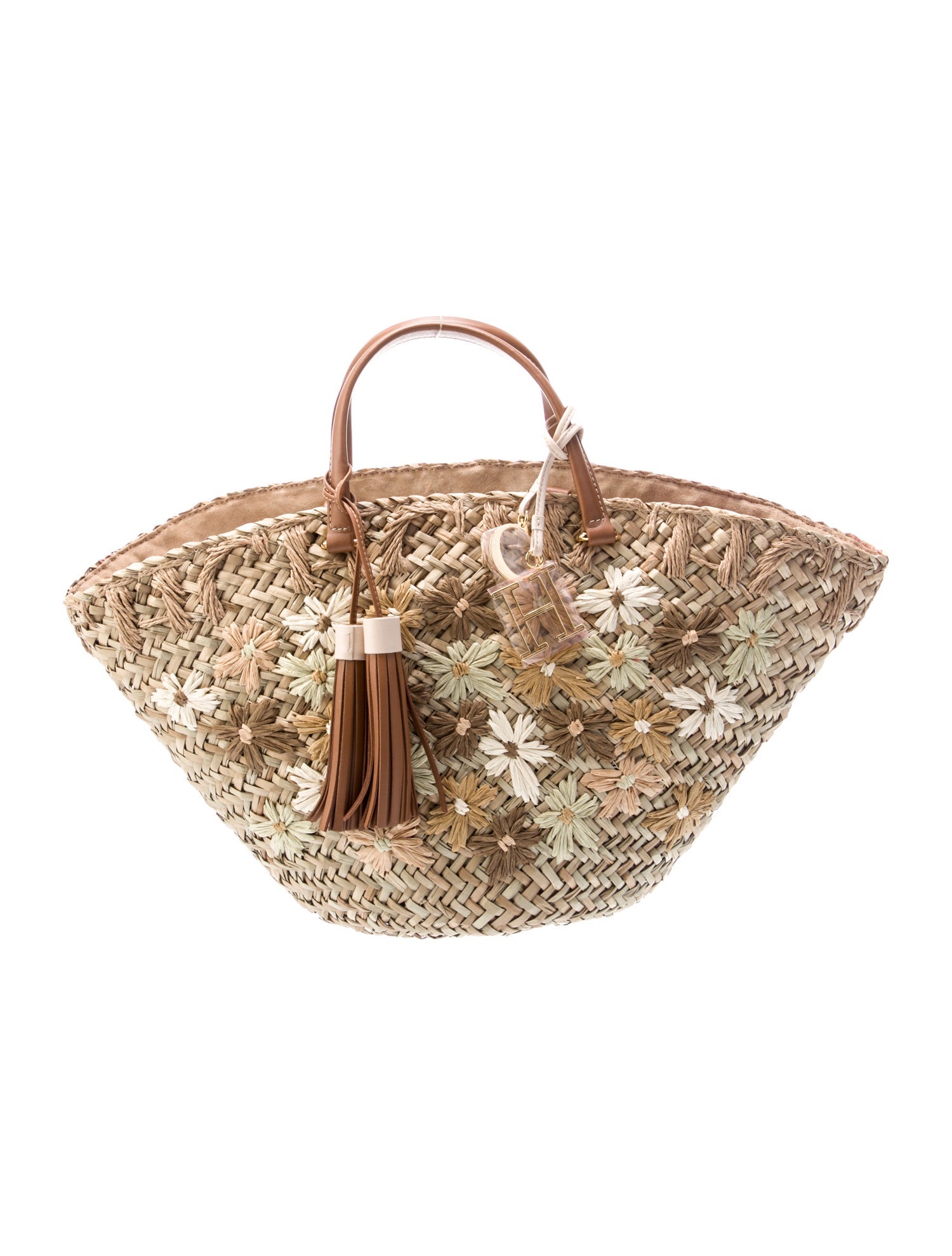 CH Carolina Herrera Straw Evening Bag